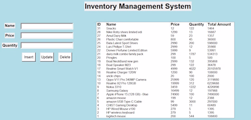 Inventory Management System