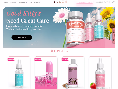 Shopblaze Feminine Care | Shopify website