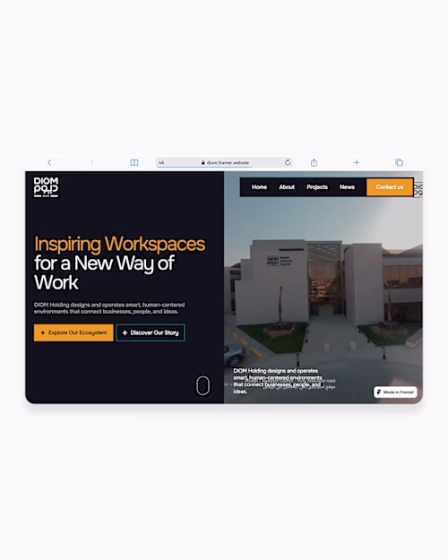 New project live 🚀 Designed and developed in Framer with a ...