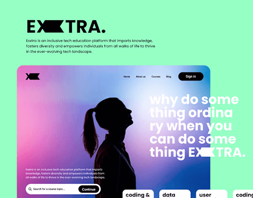 Exxtra. - Web Design