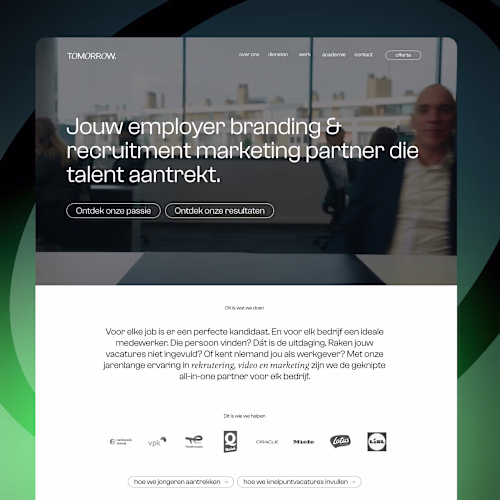 Tommorow.be // Employer Branding & recruitment marketing