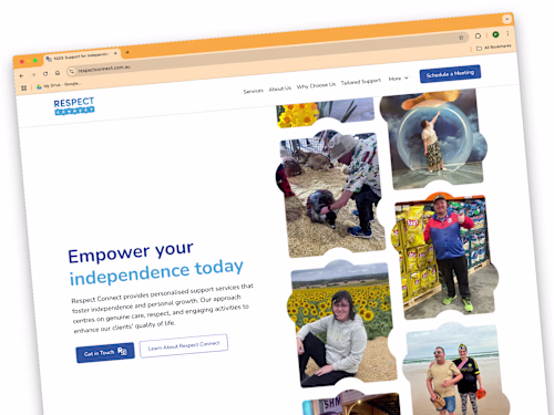 Webflow / Website / Client: Respect Connect