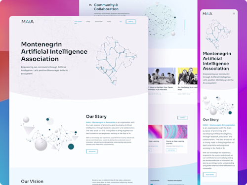 Website Design (UI/UX) for AI Association | Figma