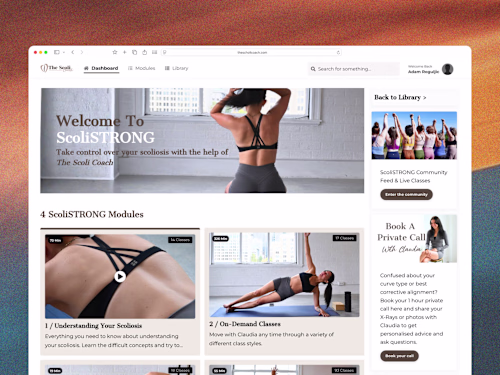 Course Template Design — The Scoli Coach