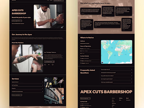 Barbershop Website | Framer Template