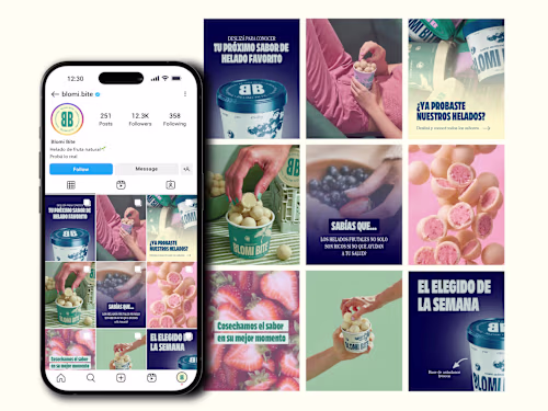 Social Media design - BLOMI