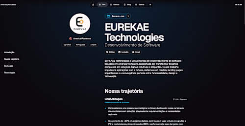 EurekaE Technologies Landing Page