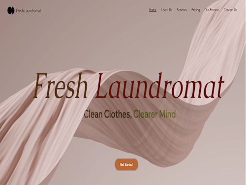 Fresh Laundromat Website Design