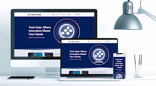 UI/UX Modern landing page for tech company