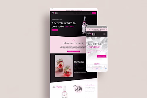 Squarespace Website for Spirits Brand