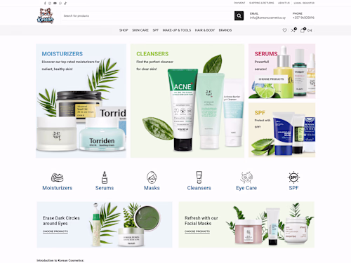 Beauty Cosmetics Website