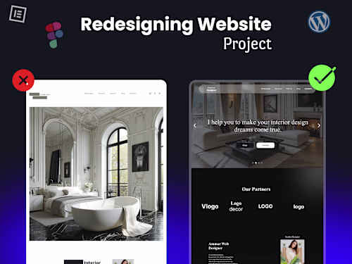 I redesigned a Website for an Interior Designer | WordPress