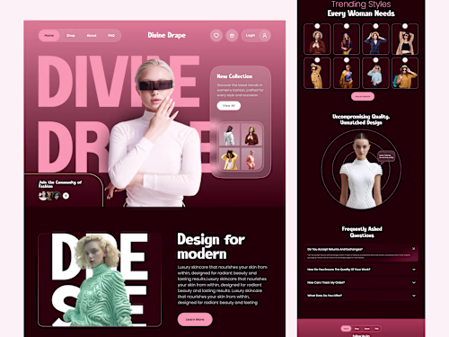 Fashion Landing Page Design