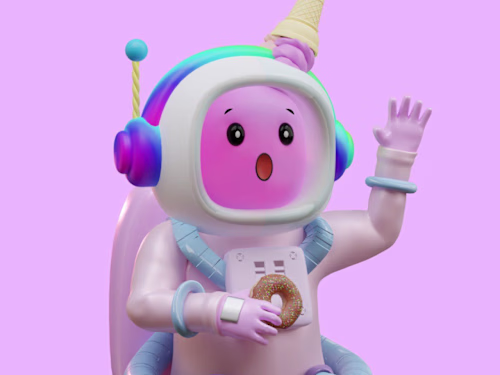 Astromallows NFT Collection 3D Design Blender