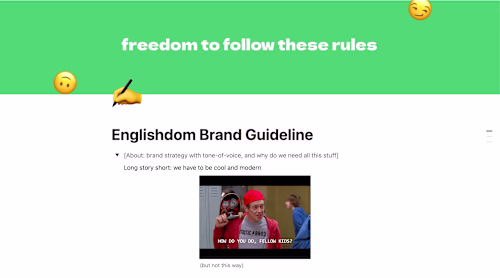 A Brand Guideline for English studying online school