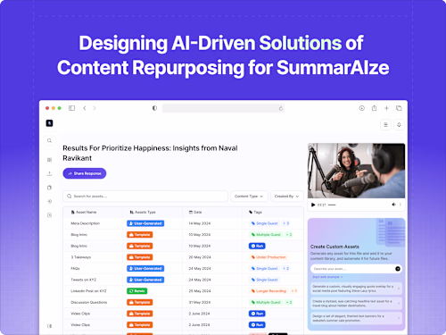 Designing AI-Driven Solutions for SummarAIze