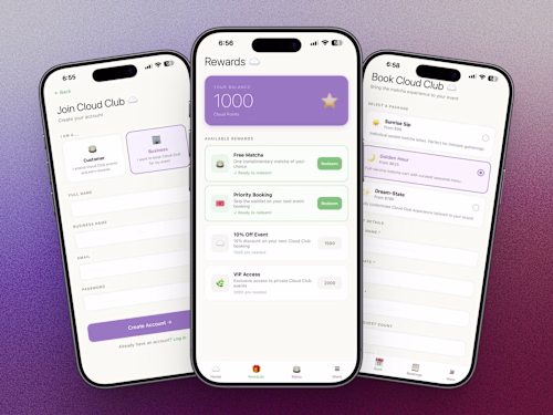 Cloud Club App - Loyalty & Booking Features 