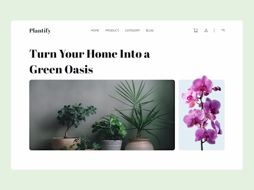 Plantify | Modern UI/UX Website for an Online Plant Store