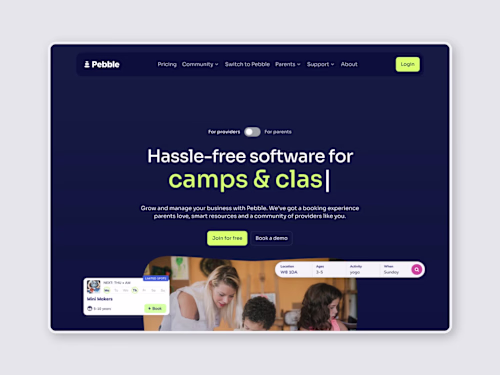 Pebble - Framer website