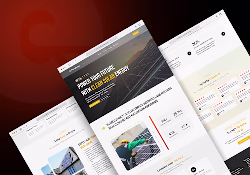 solar panel website ui design😍