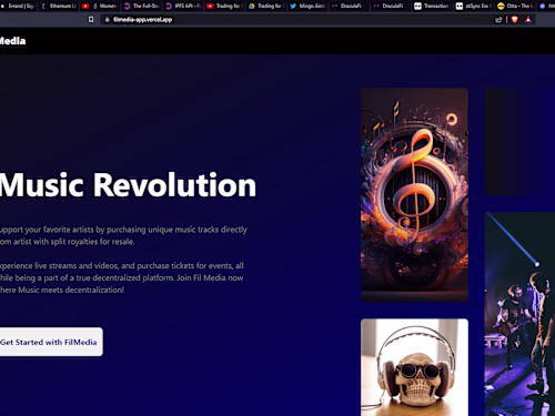 Filmedia Blockchain Content Dapp