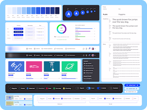 Scalable Design System for E-learning Platform
