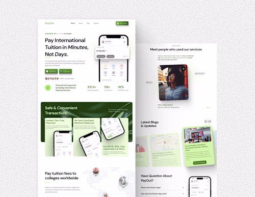 Vice Payments - Landing Page Design & Development