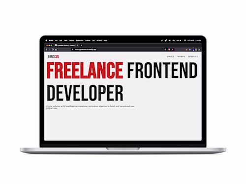 Brutalist Portfolio with Vue, Nuxt and GSAP