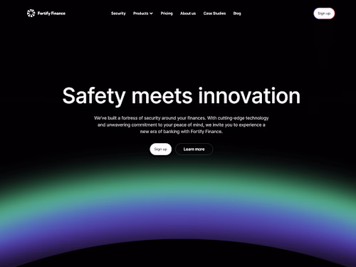 Crypto wallet landing page