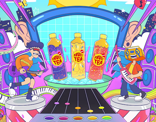 Character Design and Music Event Key Visual | Fruti Tea