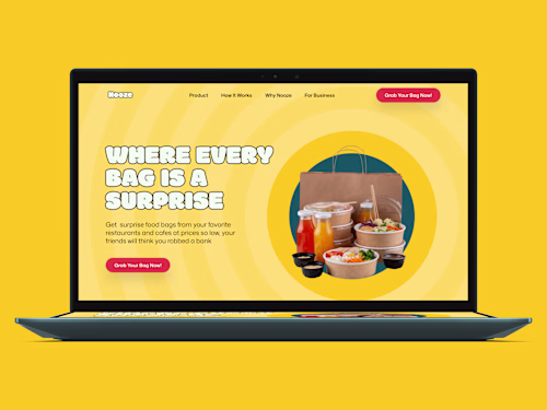 Nooze - Affordable, Sustainable Dining | Figma Design