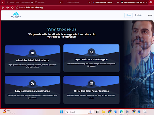 Designed and developed a modern,