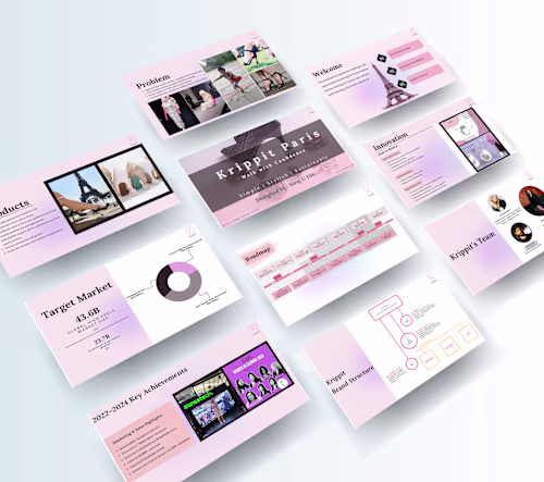 Elegant, investor-ready 𝒑𝒊𝒕𝒄𝒉 𝒅𝒆𝒄𝒌 for Krippit