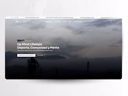 UpMind (Framer Development + E-Commerce Optimization)