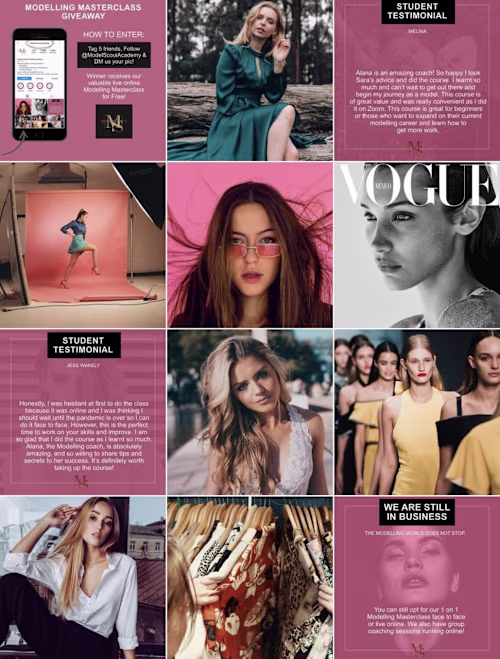 Social Media Graphics & Grid Design