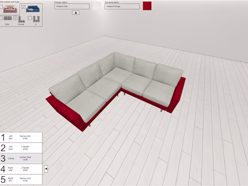 Web 3D Sofa Builder