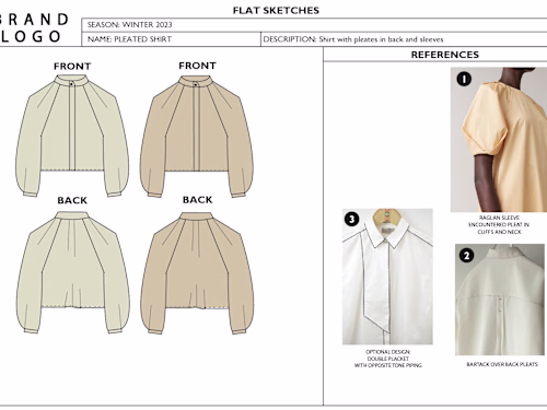 FLAT GARMENT SKETCHES