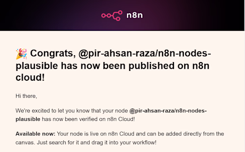 Got verified on n8n Cloud.