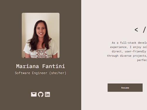 Software Engineer Portfolio