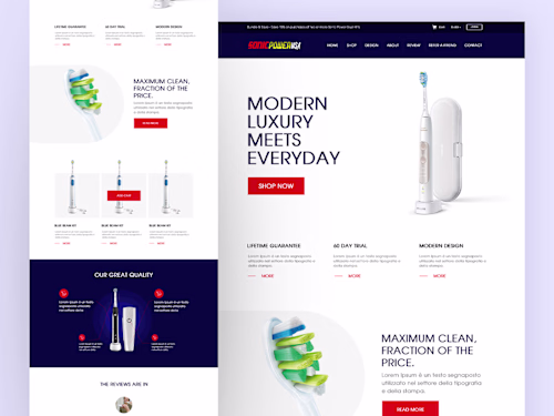 Automatic Brush Website Design