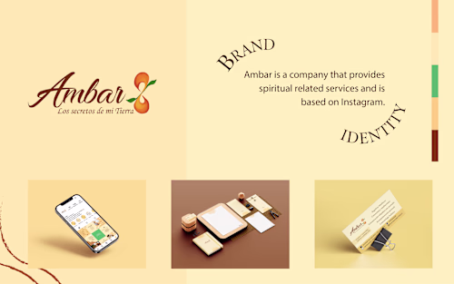 Brand identity and Social media content for "Ambar"