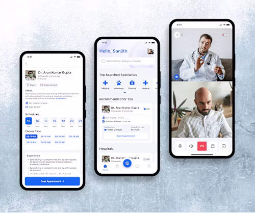 Healthcare App design