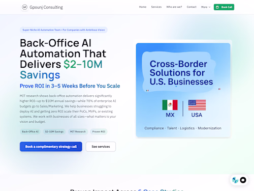 Working with Gpounj Consulting was a strong learning experie...