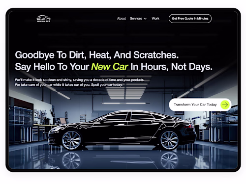 C.A.R Window Tint: From no website to high-converting 2 weeks.