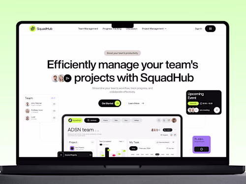 Squadhub - SaaS UI/UX Design