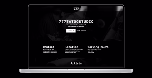 Tattoo Studio Web Design