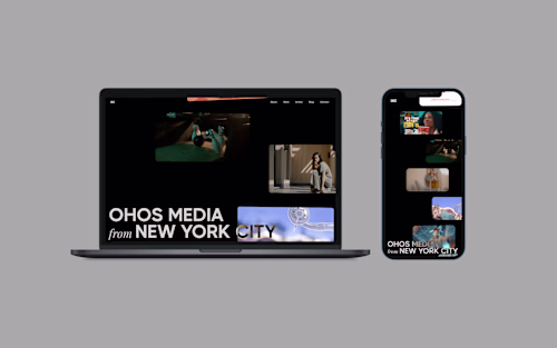 OHOS Media: NYC Media Production Portfolio Website 