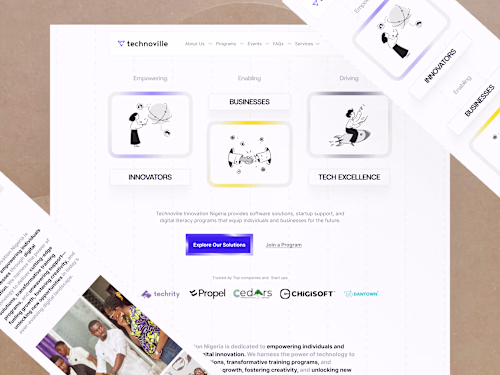 Technoville Website Design