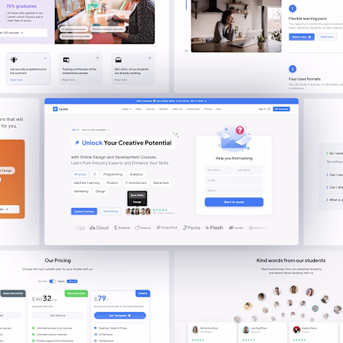 Upskill—Education Landing Page