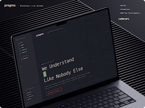 Pragma - A Web3 Research Oriented Fiund We designed the bran...